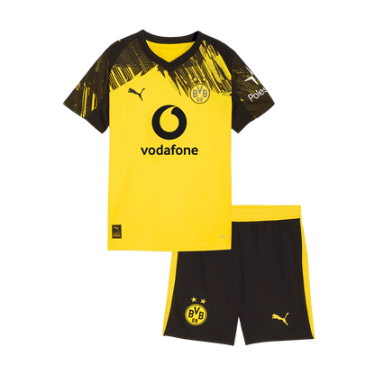 Borussia Dortmund Infantil 
 Casa Futebol Camisa Conjunto (Camisa+Shorts) 2025/26 Amarelo
