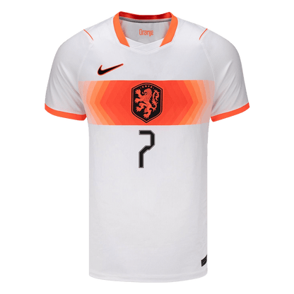 XAVI #7 Netherlands Fora Copa do Mundo Camisa 2026 Branco