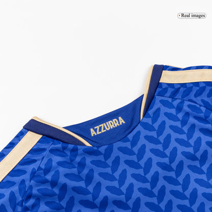 Itália Infantil  Casa Copa do Mundo Futebol Camisa Conjunto (Camisa+Shorts+Meias) 2025/26 Azul