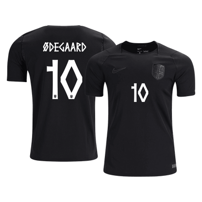 ØDEGAARD #10 Norway Fora Copa do Mundo Camisa 2026 Preto