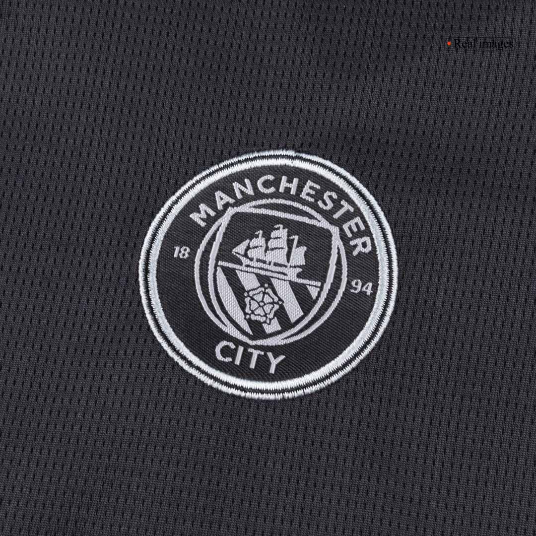 Manchester City 
 Fora 
Camisas Infantis 
Conjunto 2025/26 
 Preto