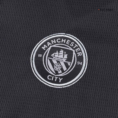Manchester City 
 Fora 
Camisas Infantis 
Conjunto 2025/26 
 Preto