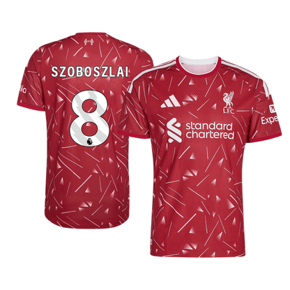 Versão do Jogador SZOBOSZLAI #8 Liverpool Casa Futebol Camisas 2026/27 Vermelho