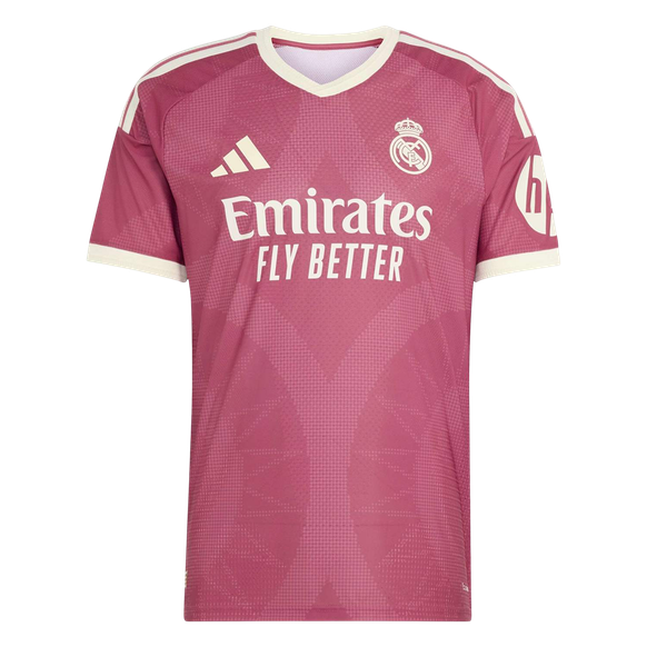 Versão do Jogador VINI JR. #7 Real Madrid Terceira Futebol Camisas 2026/27 Rosa
