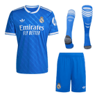 Real Madrid 
 Fora Terceira Camisa Conjunto(Camisa+Calções+Meias) 2025/26 Azul