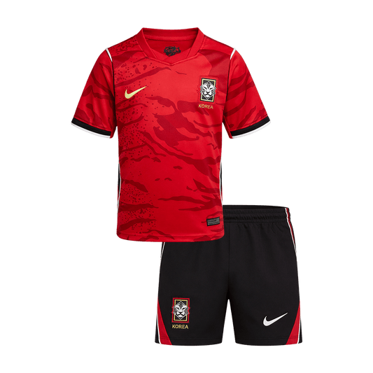 South Korea Infantil  Casa Copa do Mundo Futebol Camisa 2026 Vermelho