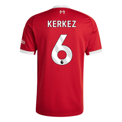 KERKEZ #6 Liverpool Casa Camisa 2025/26 Vermelho