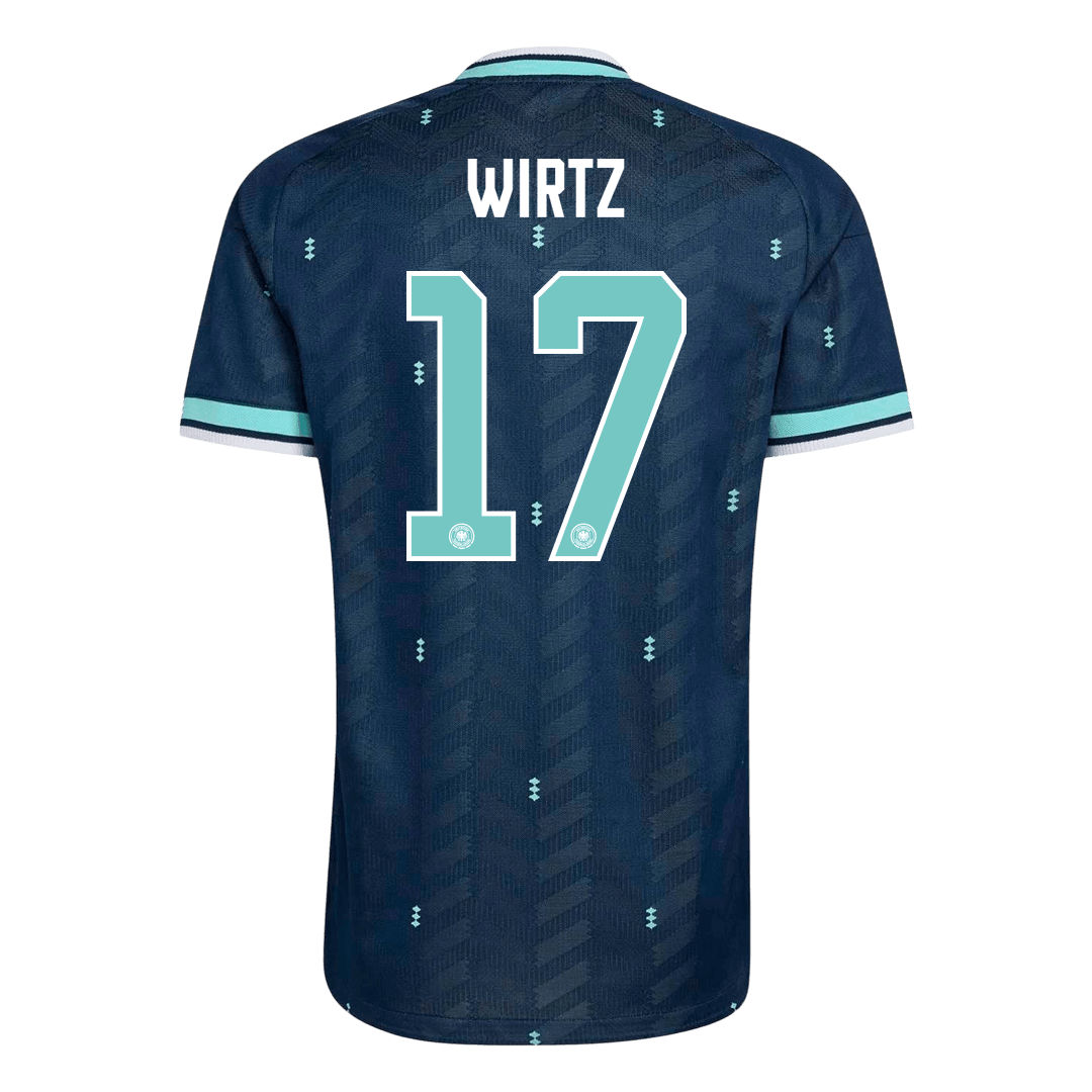 Versão do Jogador WIRTZ #17 Germany Fora Copa do Mundo Futebol Camisas 2026 Marinha