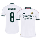 Versão do Jogador VALVERDE #8 Real Madrid Casa Futebol Camisas 2026/27 Branco
