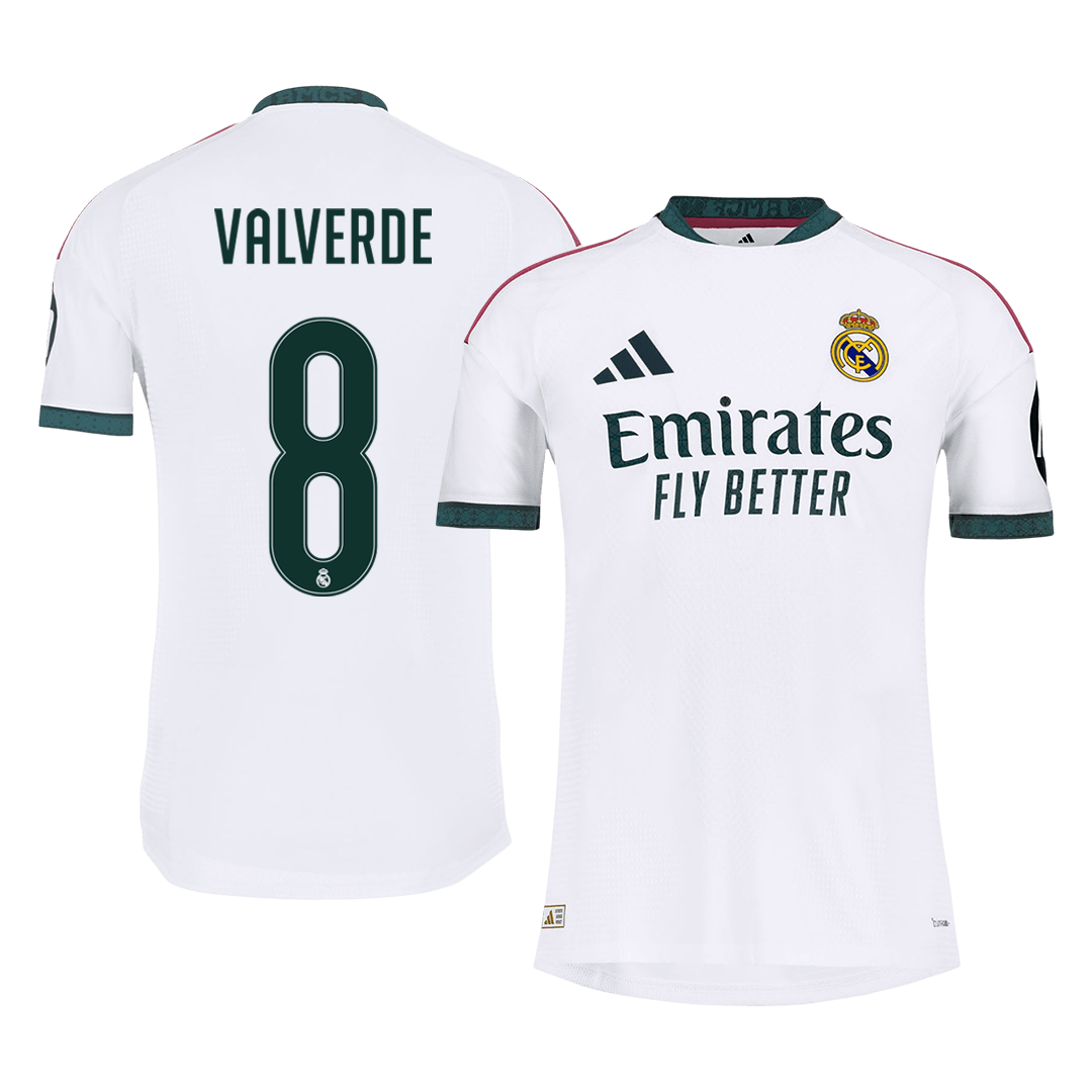 Versão do Jogador VALVERDE #8 Real Madrid Casa Futebol Camisas 2026/27 Branco