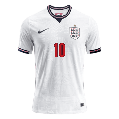 Versão do Jogador BELLINGHAM #10 England Casa Copa do Mundo Futebol Camisas 2026 Branco