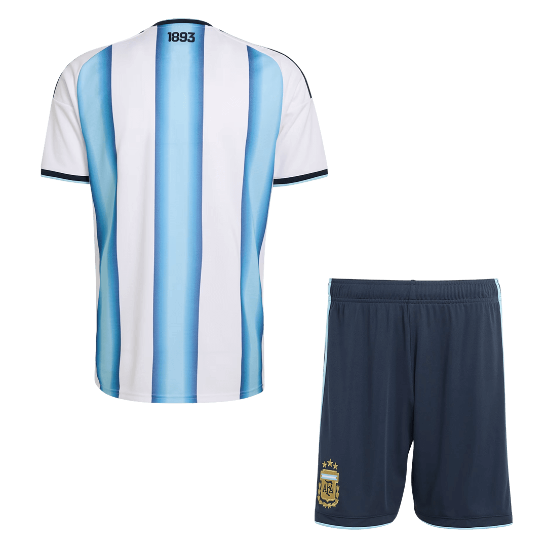 Argentina Casa Copa do Mundo Camisa Conjunto(Camisa+Calções) 2026 - camisola de futebol para adeptos em - imagem 5