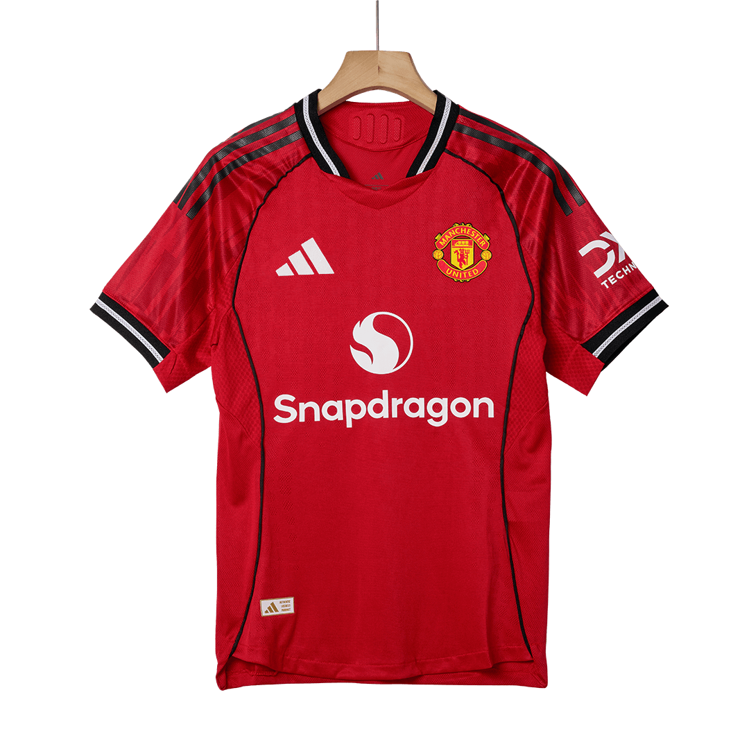 Autêntico ŠEŠKO #30 Manchester United Casa Camisa 2025/26 Vermelho