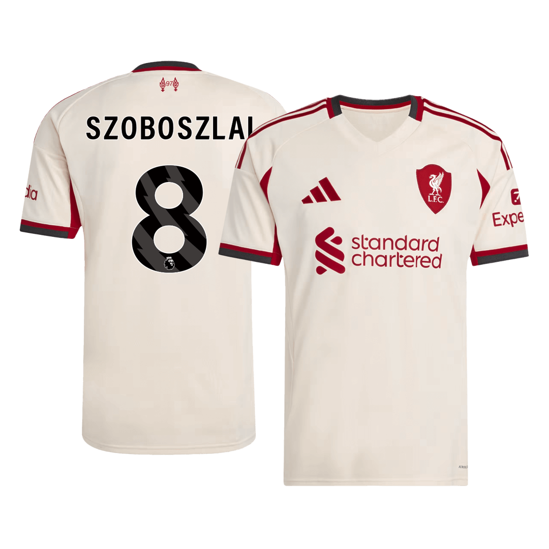 SZOBOSZLAI #8 Liverpool Fora Camisa 2025/26 Branco