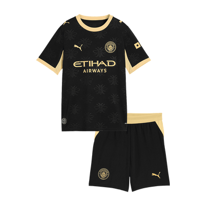 Manchester City Infantil 
 Fora Futebol Camisa 2026/27 Preto
