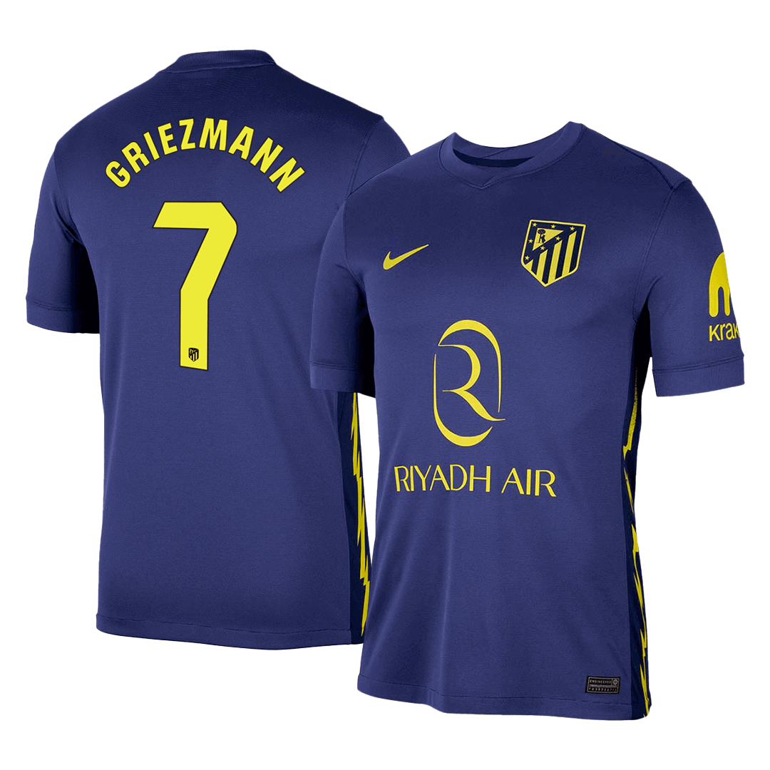 GRIEZMANN #7 Atletico Madrid Fora Camisa 2025/26 Marinha