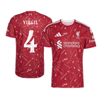 Versão do Jogador VIRGIL #4 Liverpool Casa Futebol Camisas 2026/27 Vermelho - UCL