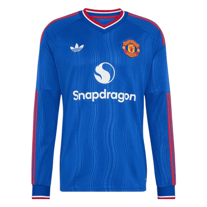Manchester United Fora Manga comprida Camisa 2026/27 Azul