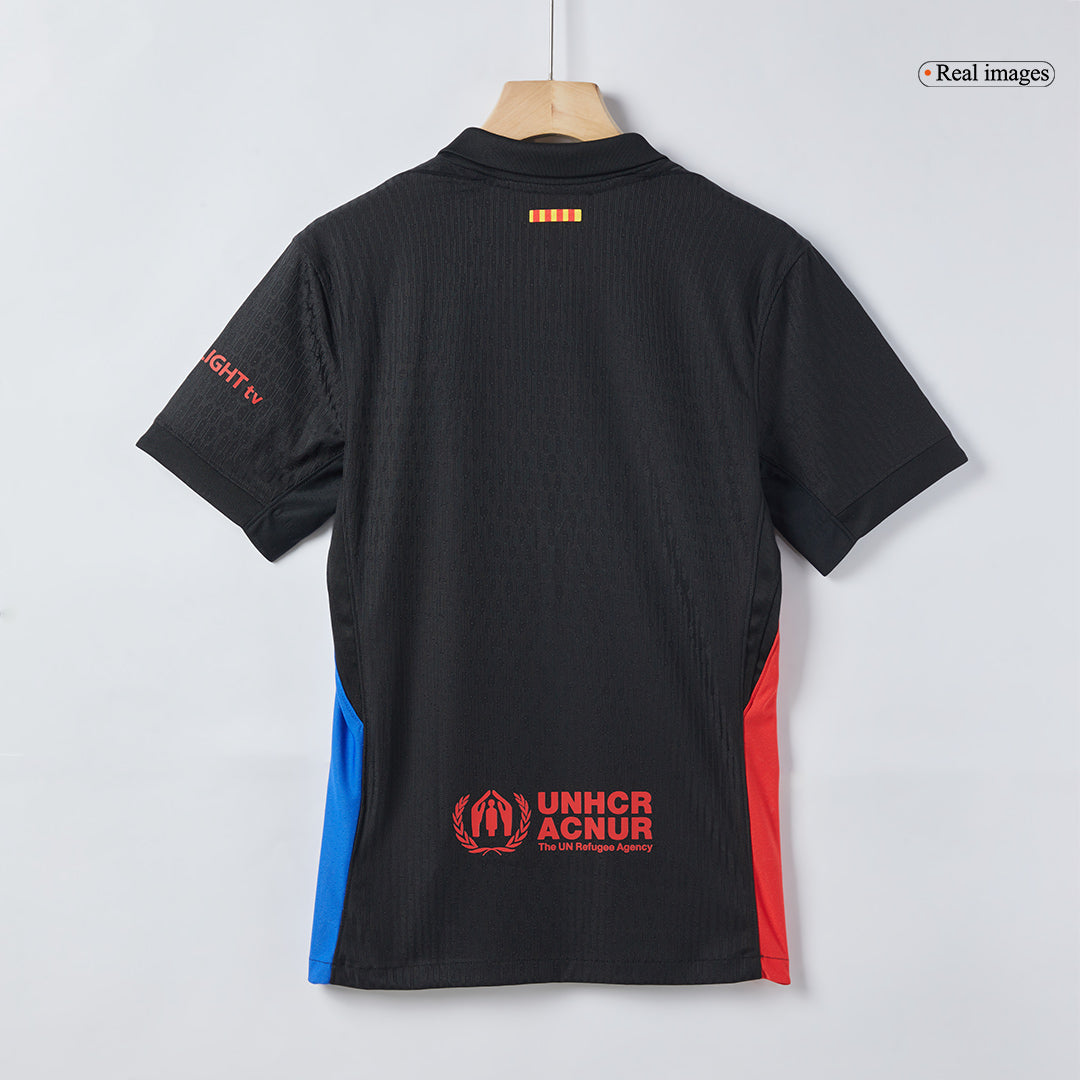 Camisola de futebol autêntica do Barcelona, camisola alternativa 2024/25