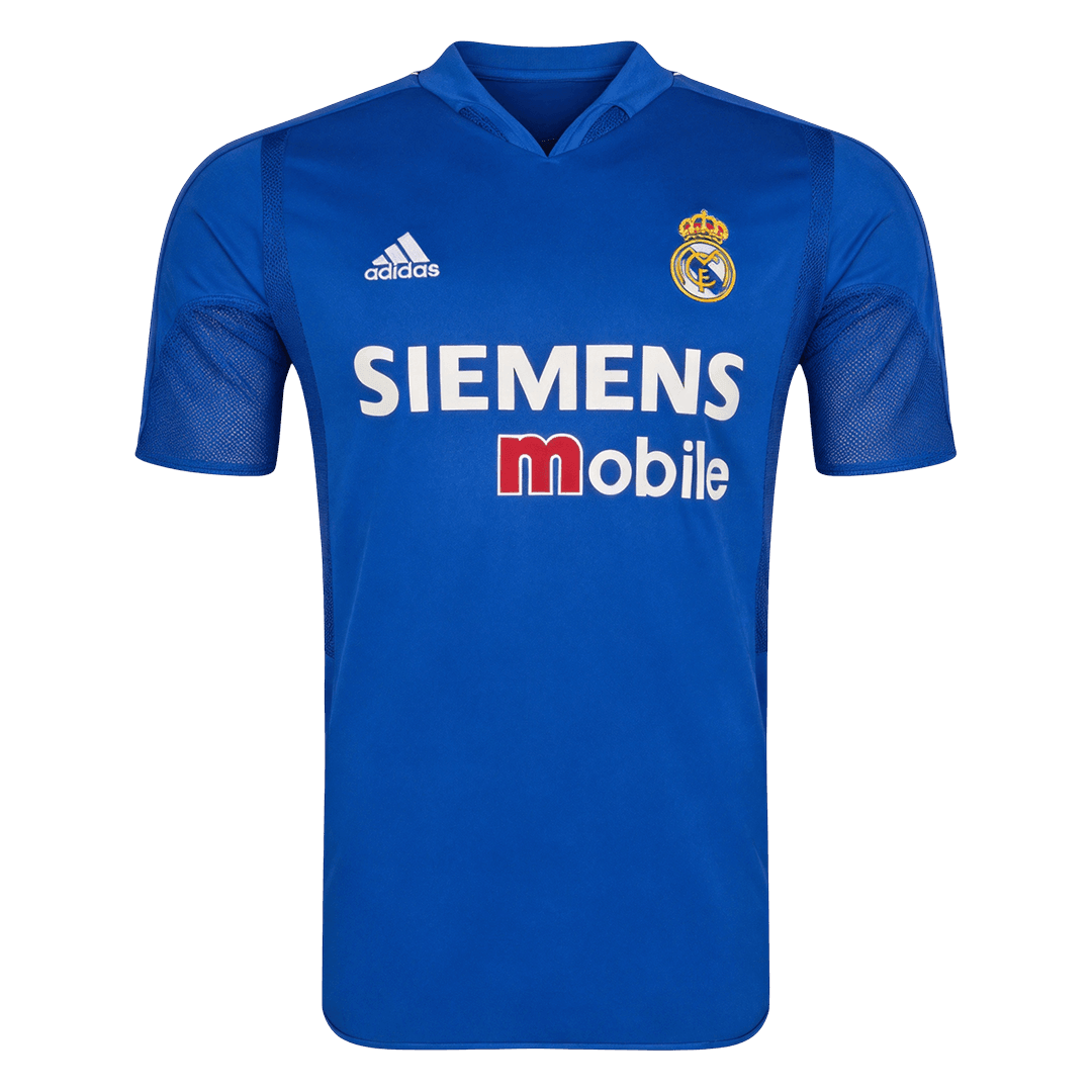 Retrô Real Madrid Fora Camisa 2004/05 Azul