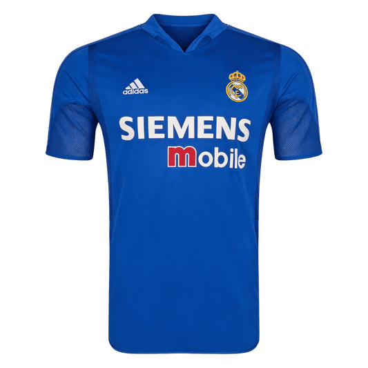 Retrô Real Madrid Fora Camisa 2004/05 Azul
