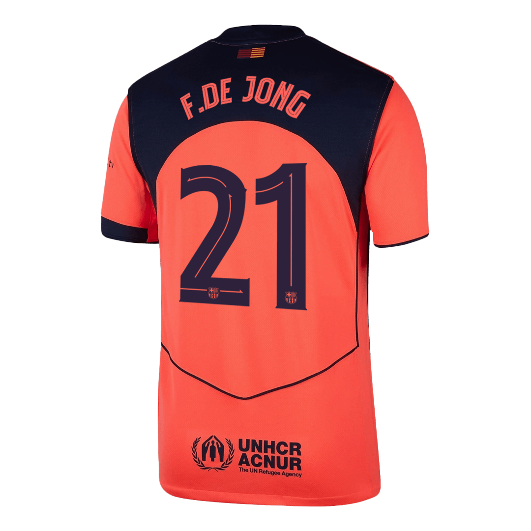 F.DE JONG #21 Barcelona Fora Terceira Camisa 2025/26 UCL