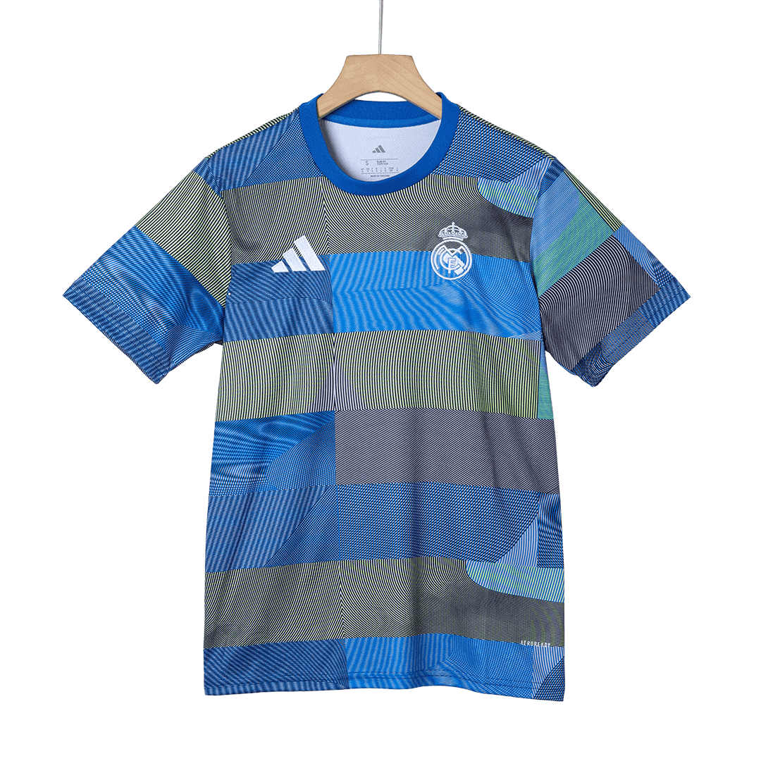 Real Madrid Pré-Jogo Futebol Camisa 25/26 Azul