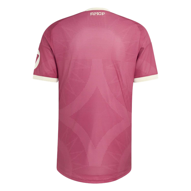 Versão do Jogador Real Madrid Terceira Futebol Camisas 2026/27 Rosa