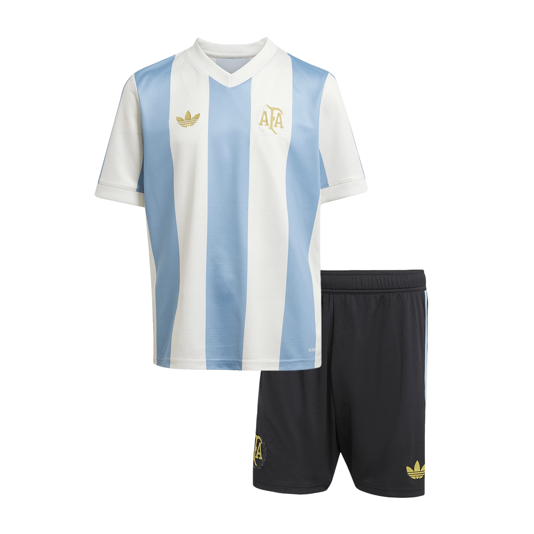 Kits de futebol personalizados da Argentina para crian?as 2024 50th anivers¨¢rio