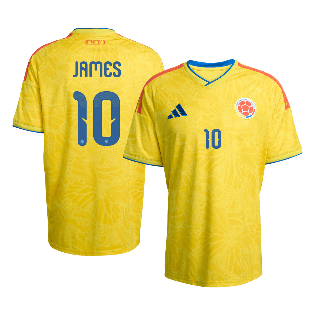 JAMES #10 Colombia Casa Camisa 2026 Amarelo