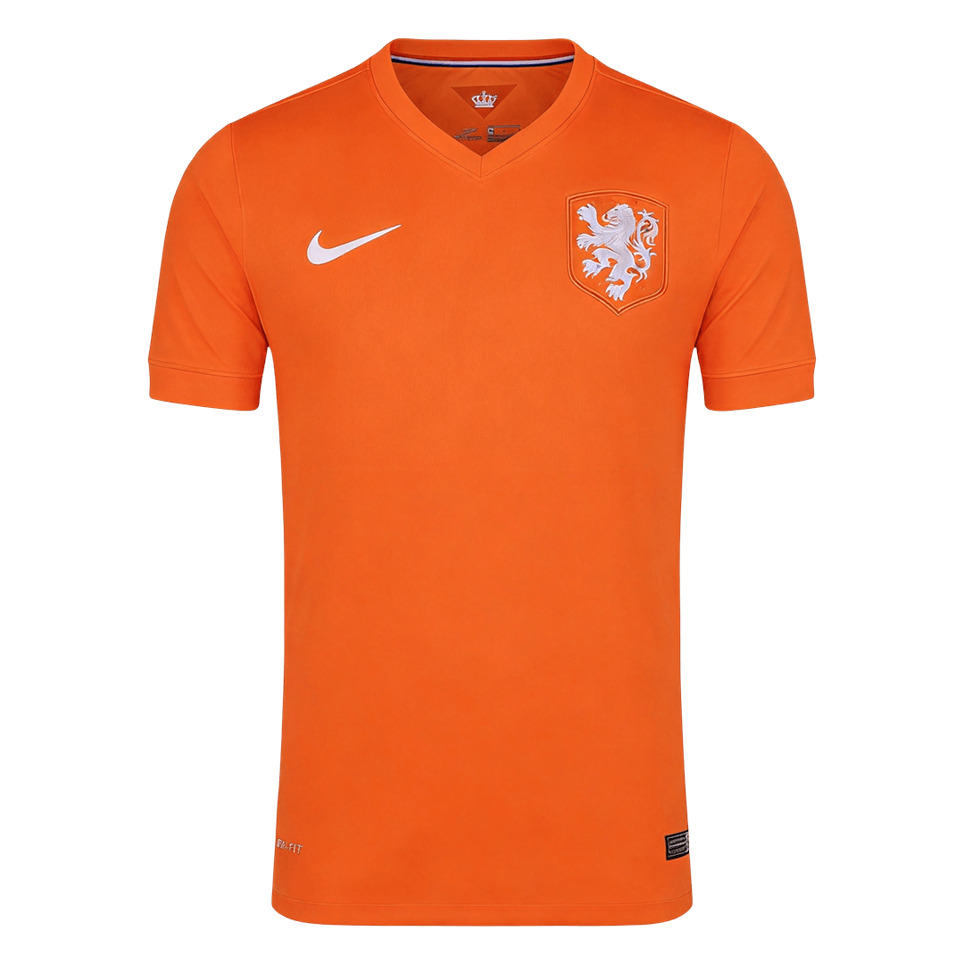 Retrô Netherlands Casa Copa do Mundo Camisa 2014 Laranja