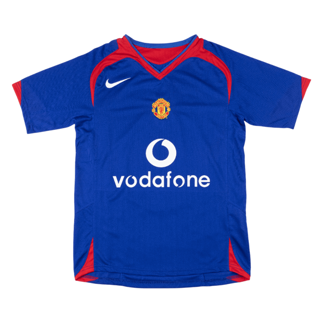 Retrô Manchester United Fora Camisa 2005/06 Azul
