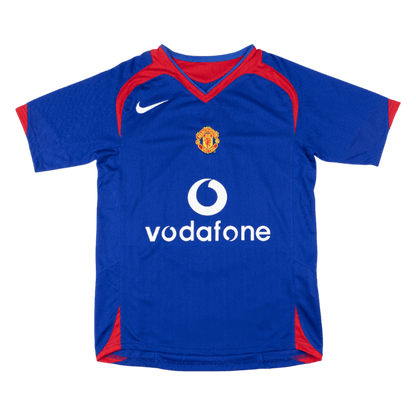 Retrô Manchester United Fora Camisa 2005/06 Azul