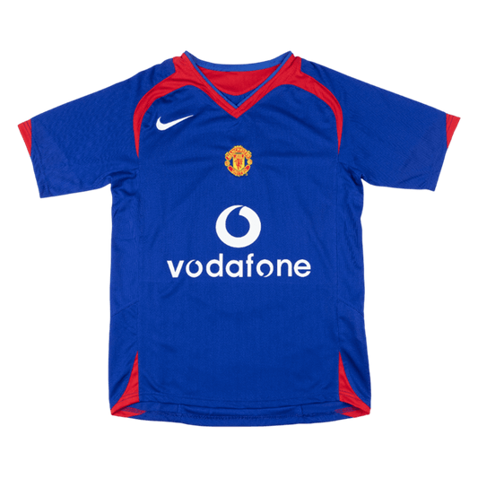 Retrô Manchester United Fora Camisa 2005/06 Azul