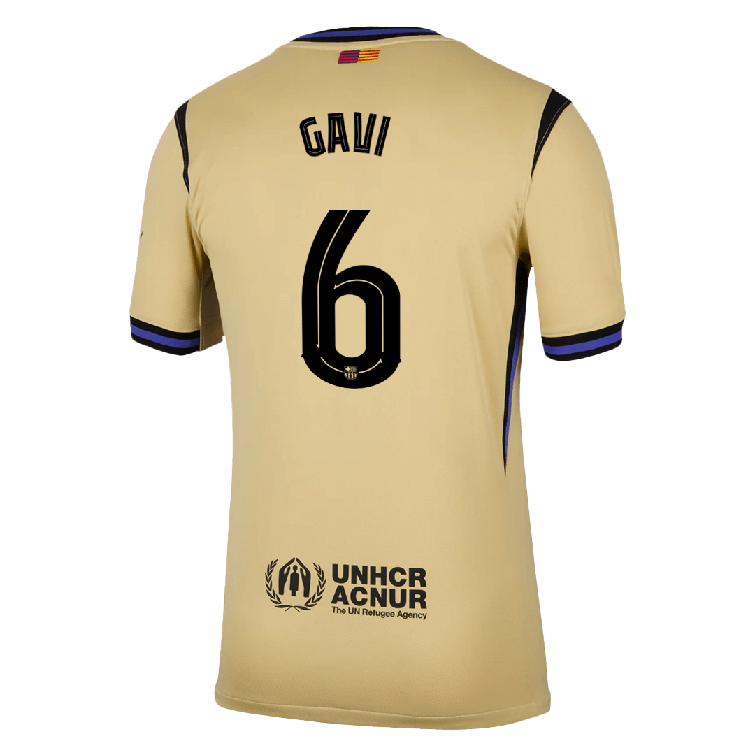 GAVI #6 Barcelona Fora Camisa 2025/26- Amarelo - UCL