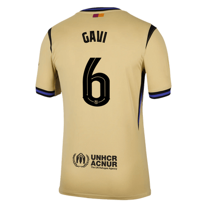 GAVI #6 Barcelona Fora Camisa 2025/26- Amarelo - UCL