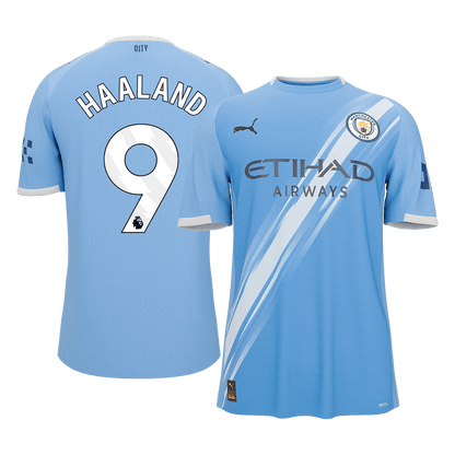 【Super Qualidade】HAALAND #9 Manchester City
 Casa Futebol Camisa 2025/26 Azul