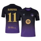 Versão do Jogador RAPHINHA #11 Barcelona Fora Futebol Camisas 2026/27 - UCL