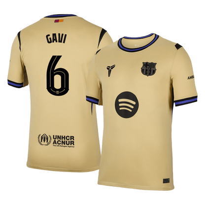 GAVI #6 Barcelona Fora Camisa 2025/26- Amarelo - UCL