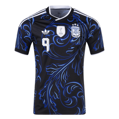 J. ÁLVAREZ #9 Argentina Fora Copa do Mundo Camisa 2026 Preto