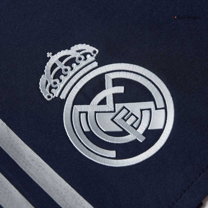 Autêntico Real Madrid Fora Camisa Conjunto (Camisola + Calções) 2025/26- Marinha