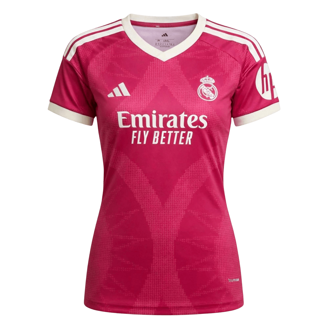 Mulheres Real Madrid Terceira Camisa 2026/27 Rosa