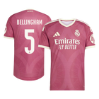 Versão do Jogador BELLINGHAM #5 Real Madrid Terceira Futebol Camisas 2026/27 Rosa