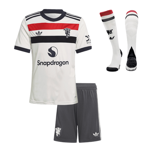 Kid's Manchester United Third Away Football Shirt Kit (Shirt+Shorts+Socks) 2024/25 Football Kit UK