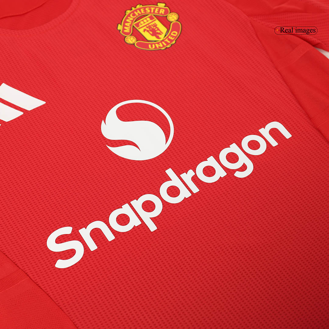 Camisola de futebol autêntica GARNACHO #17 Manchester United Home 2024/25