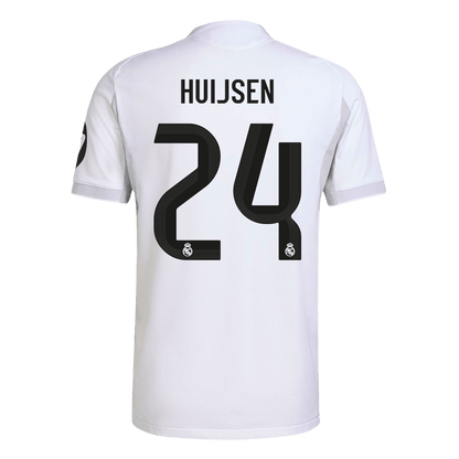 Autêntico HUIJSEN #24 Real Madrid Casa Futebol Camisas 2025/26 Branco