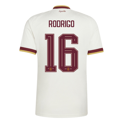RODRIGO #16 Espanha Fora Copa do Mundo Camisa 2026 Branco
