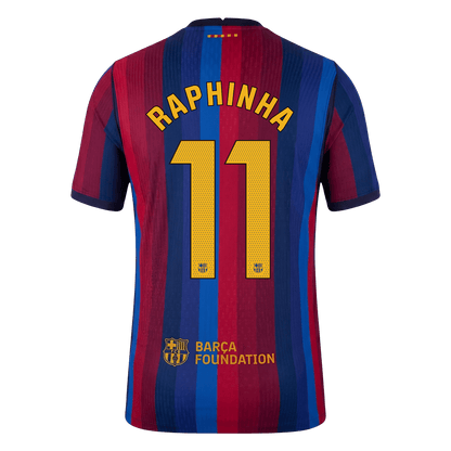 Versão do Jogador RAPHINHA #11 Barcelona Casa Futebol Camisas 2026/27