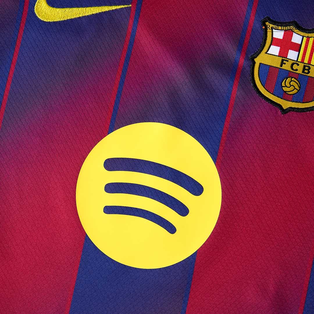 Barcelona Casa  Infantil Conjunto（Camisa + Calção + Meias) 2025/26  Vermelho&Azul
