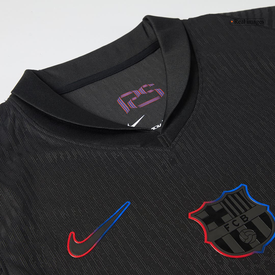 Camisola de futebol autêntica do Barcelona, camisola alternativa 2024/25